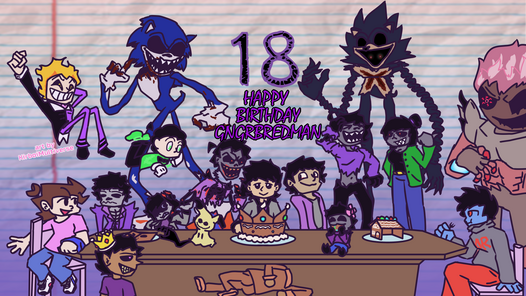 18 Years, 18 Characters | A Birthday Artwork for Gngrbredman | 9/30